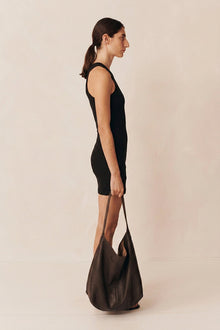 Classico Knit Mini Dress | Black