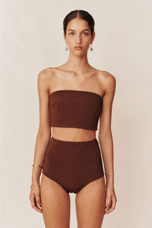 Knit High Waisted Brief | Light Java