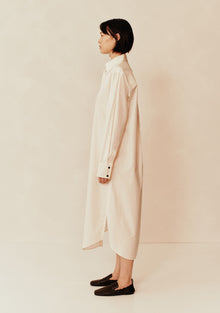 Loopa Cotton Shirt Dress | Crema