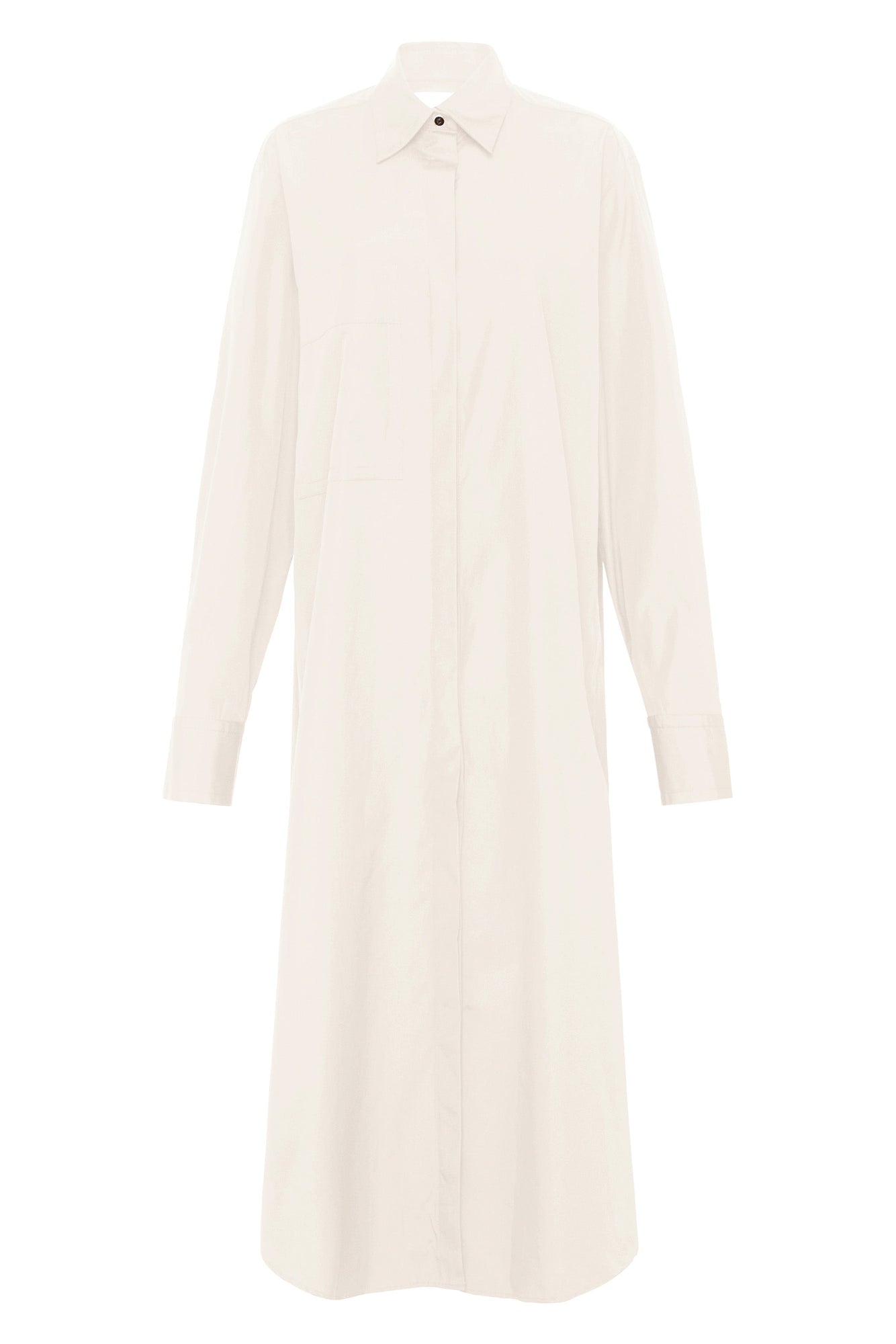 Loopa Cotton Shirt Dress | Crema