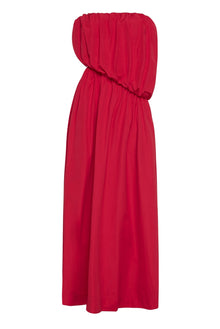 Strapless Cotton Dress with Cut Out | Ruby