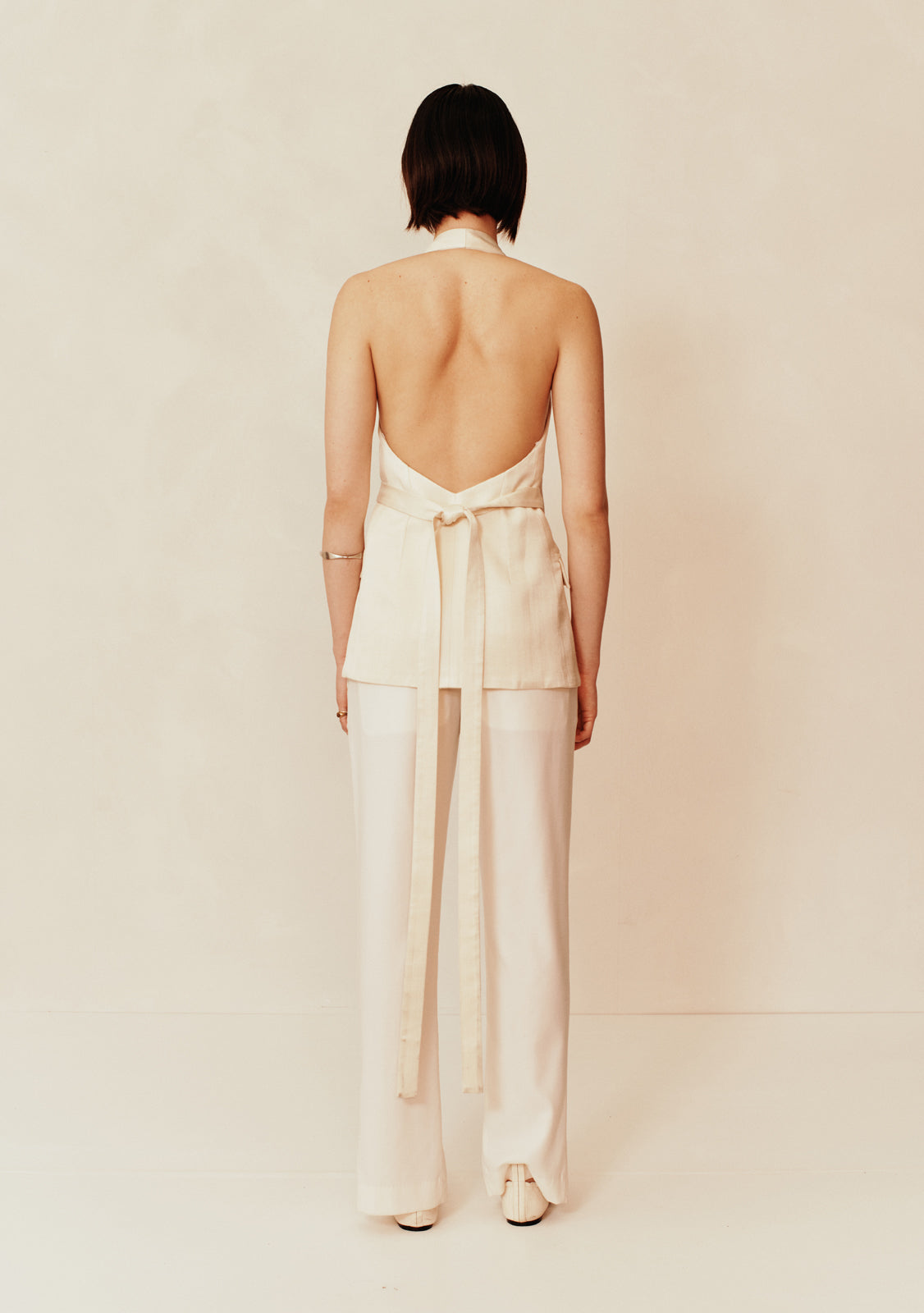 Twills Tailored Vest | Crema