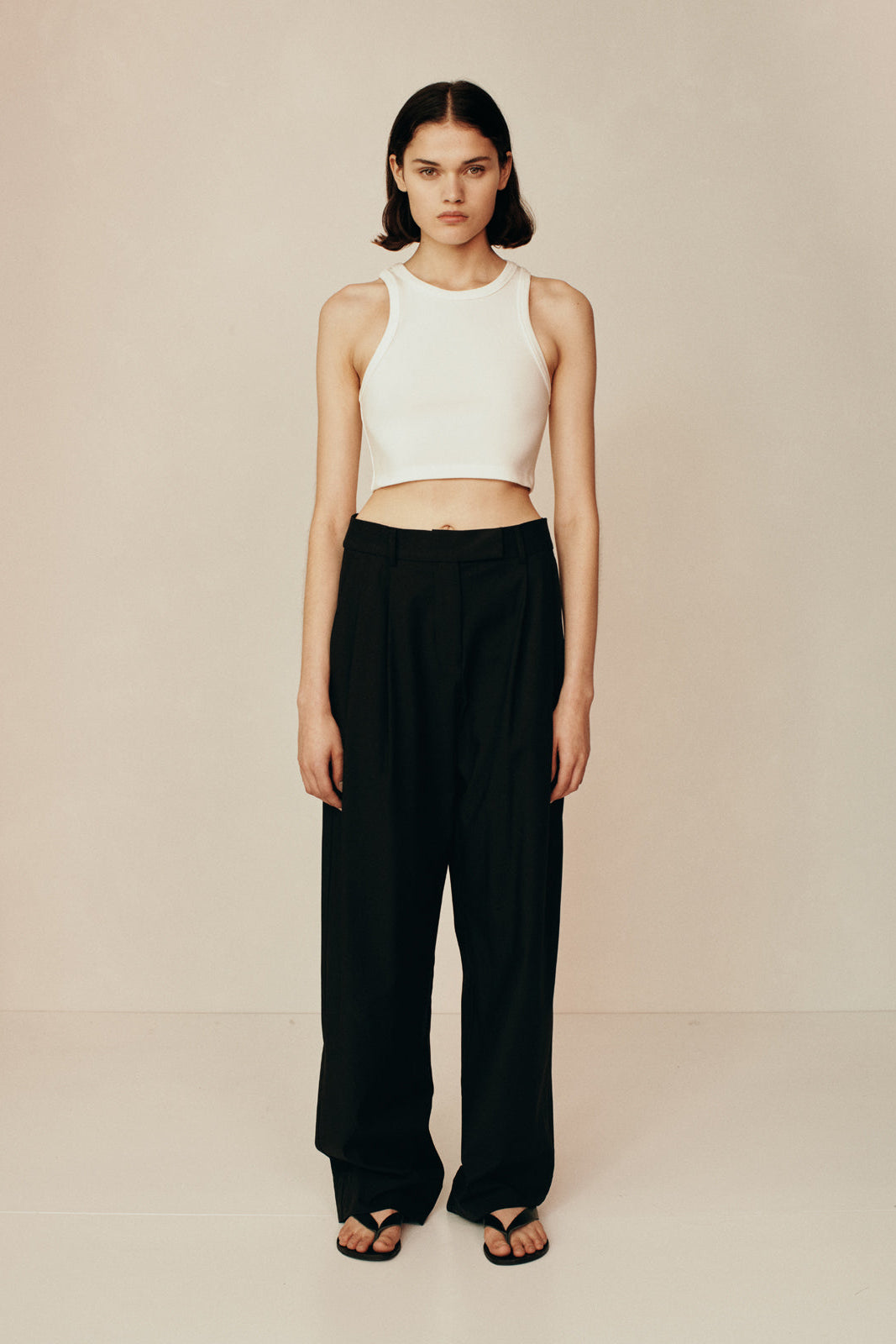 Crop Tank Top | Ivory