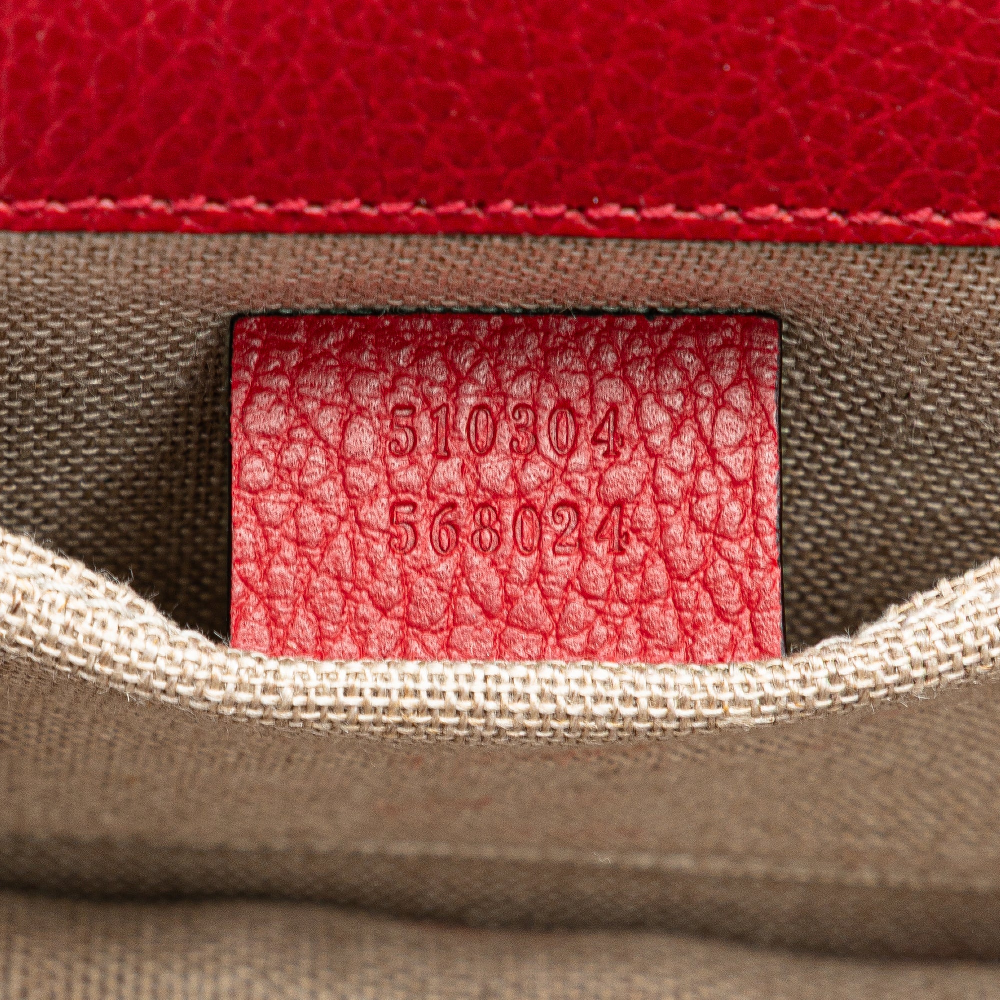 Gucci | Pre-Owned Small Dollar Calfskin Interlocking G Crossbody | Red