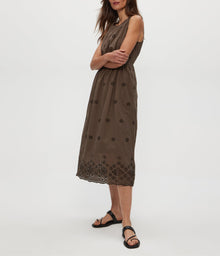Faith Eyelet Midi Dress | Kalamata