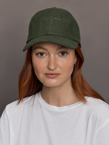 Eugenia Kim | Lo Linen Baseball Cap | Olive