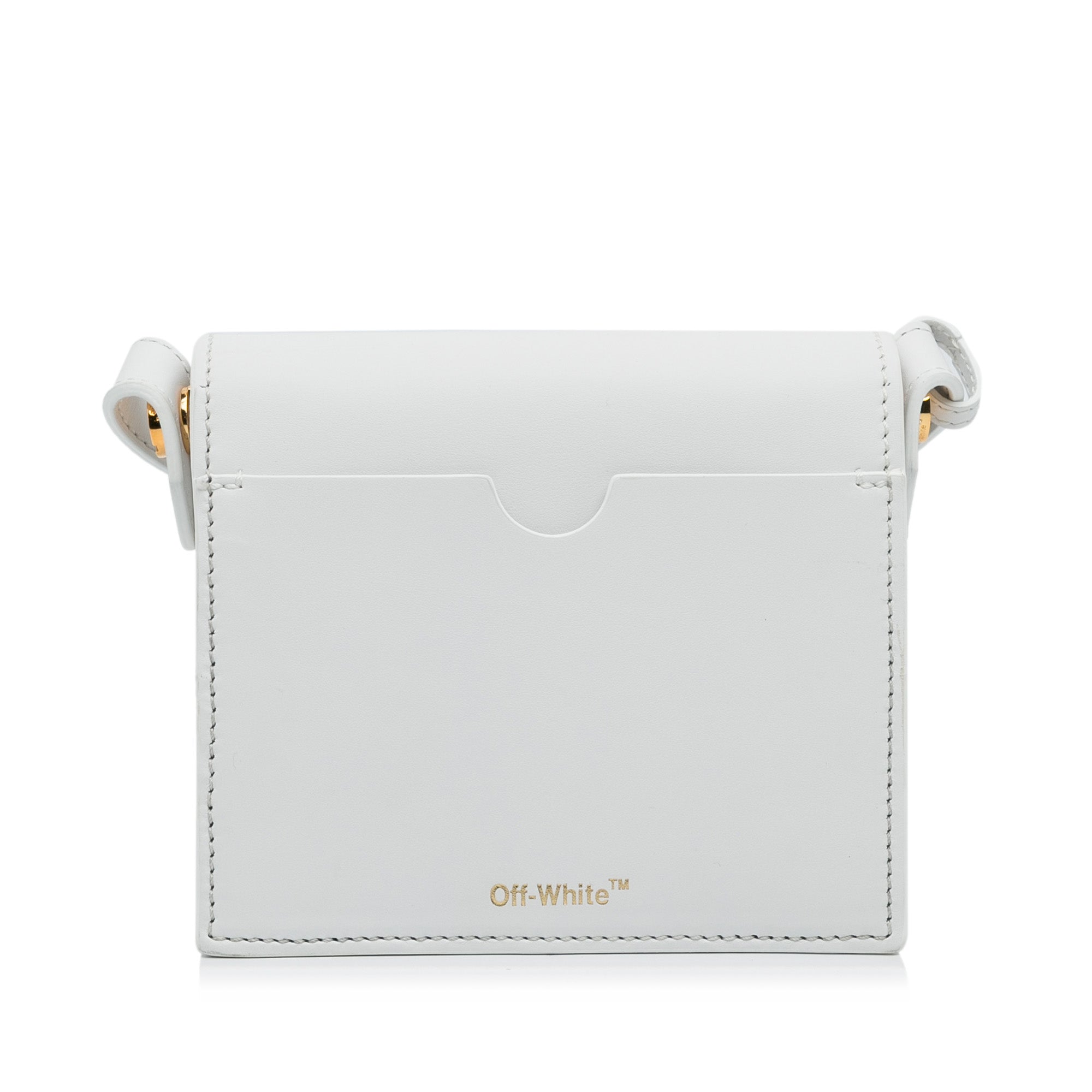 Off-White | Pre-Owned Baby Binder Clip Crossbody Bag | White