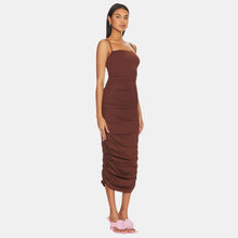 OW Collection EZRA Midi Dress Account 175 - Cappuccino