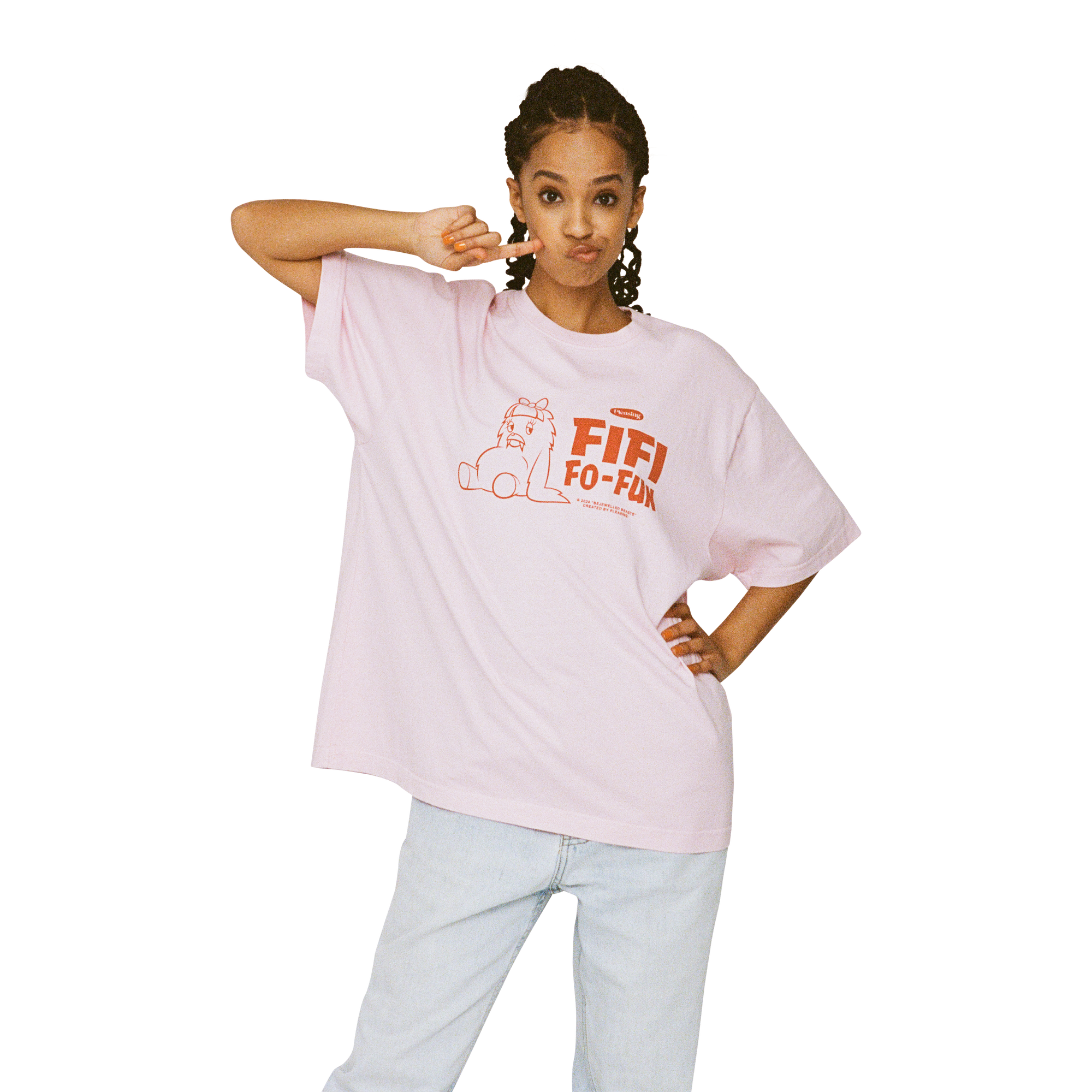 Fifi Fo Fun Bejeweled Beasts Tee | Pink