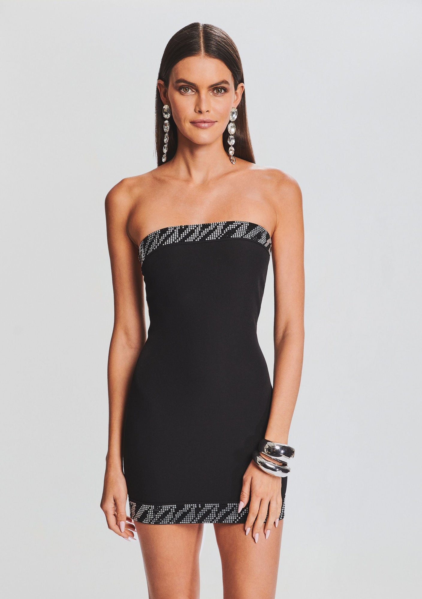 Abigail Dress | Black/Silver