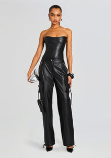 Honey Leather Pant | Black