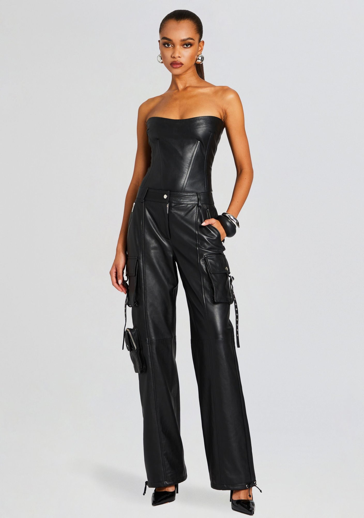 Honey Leather Pant | Black