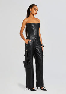 Honey Leather Pant | Black