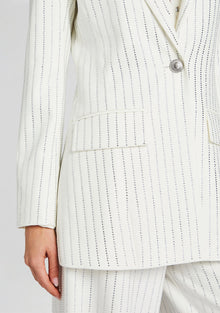 Solana Embellished Blazer | White