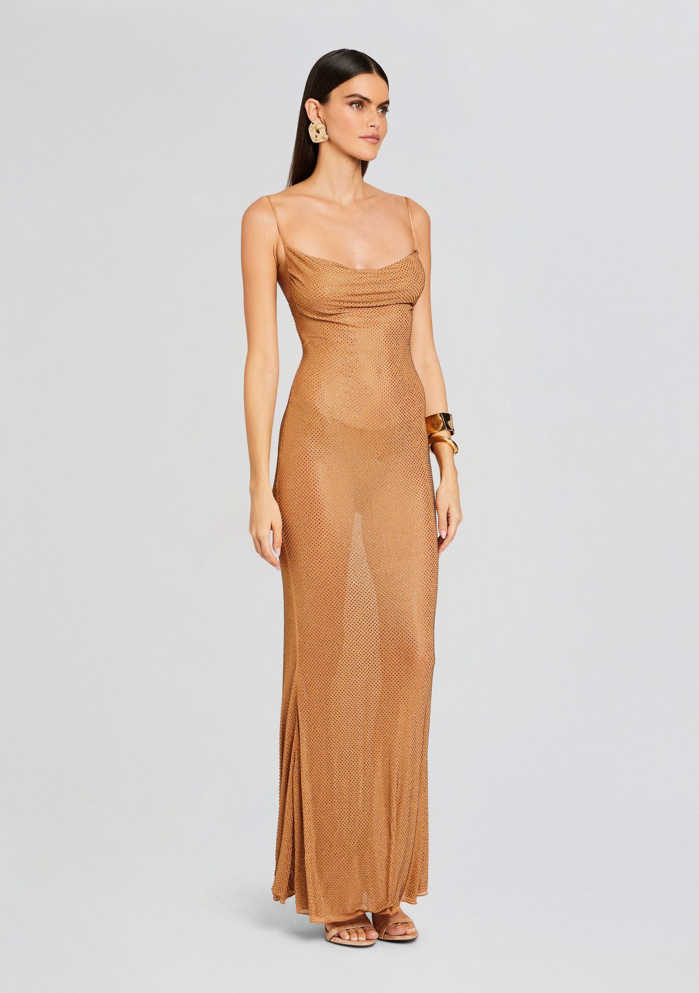 Shilo Embellished Silk Dress | Tannin