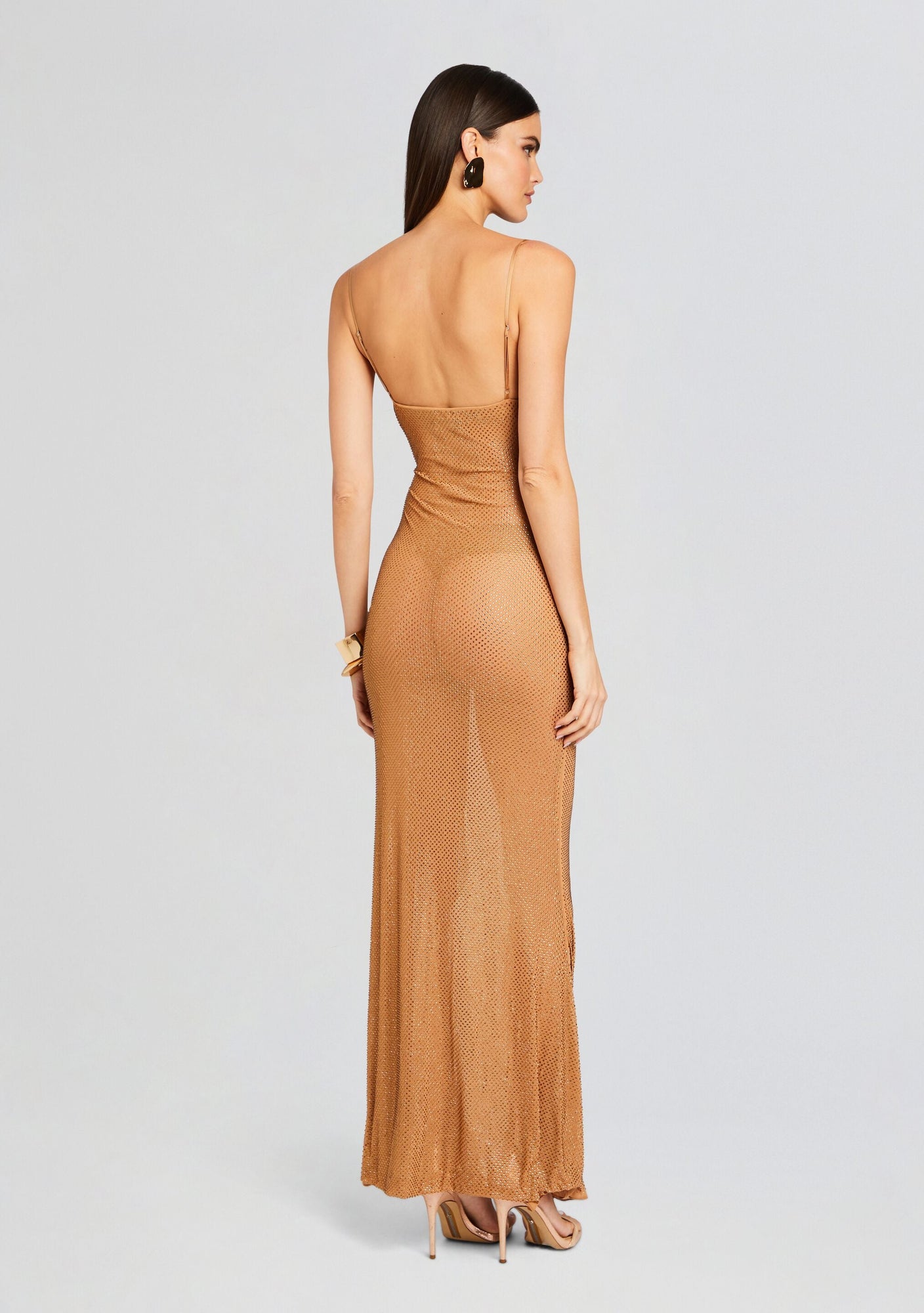 Shilo Embellished Silk Dress | Tannin