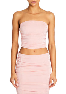 Womens | Penny Strapless Top | Powder Pink