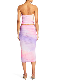 Womens | Cirrus Mesh Skirt | Sunset Tie Dye
