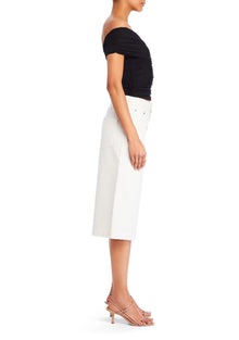 Womens | Valli Mid Rise Bermuda Short | White