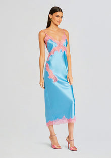 Jocelyn Silk Dress | Bright Blue