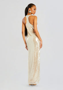 Bella Sequin Dress | Cream