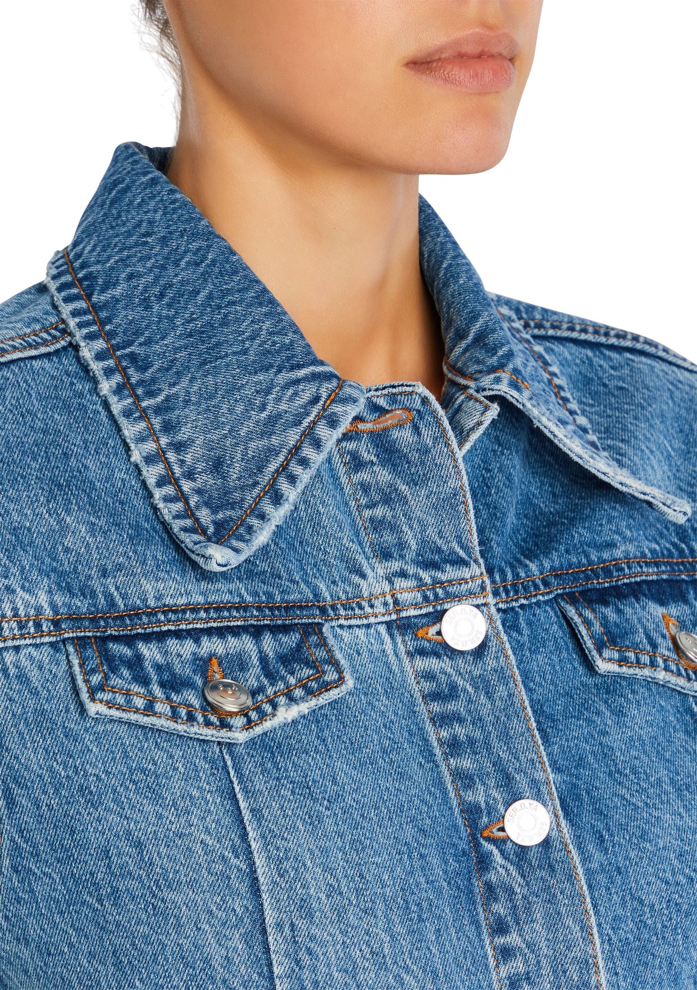 Womens | Mabel Fitted Denim Jumpsuit | River