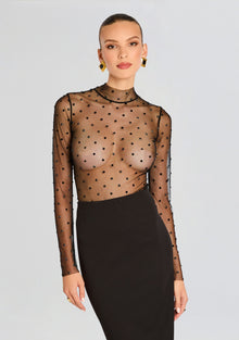 Lilith Mesh Top | Black