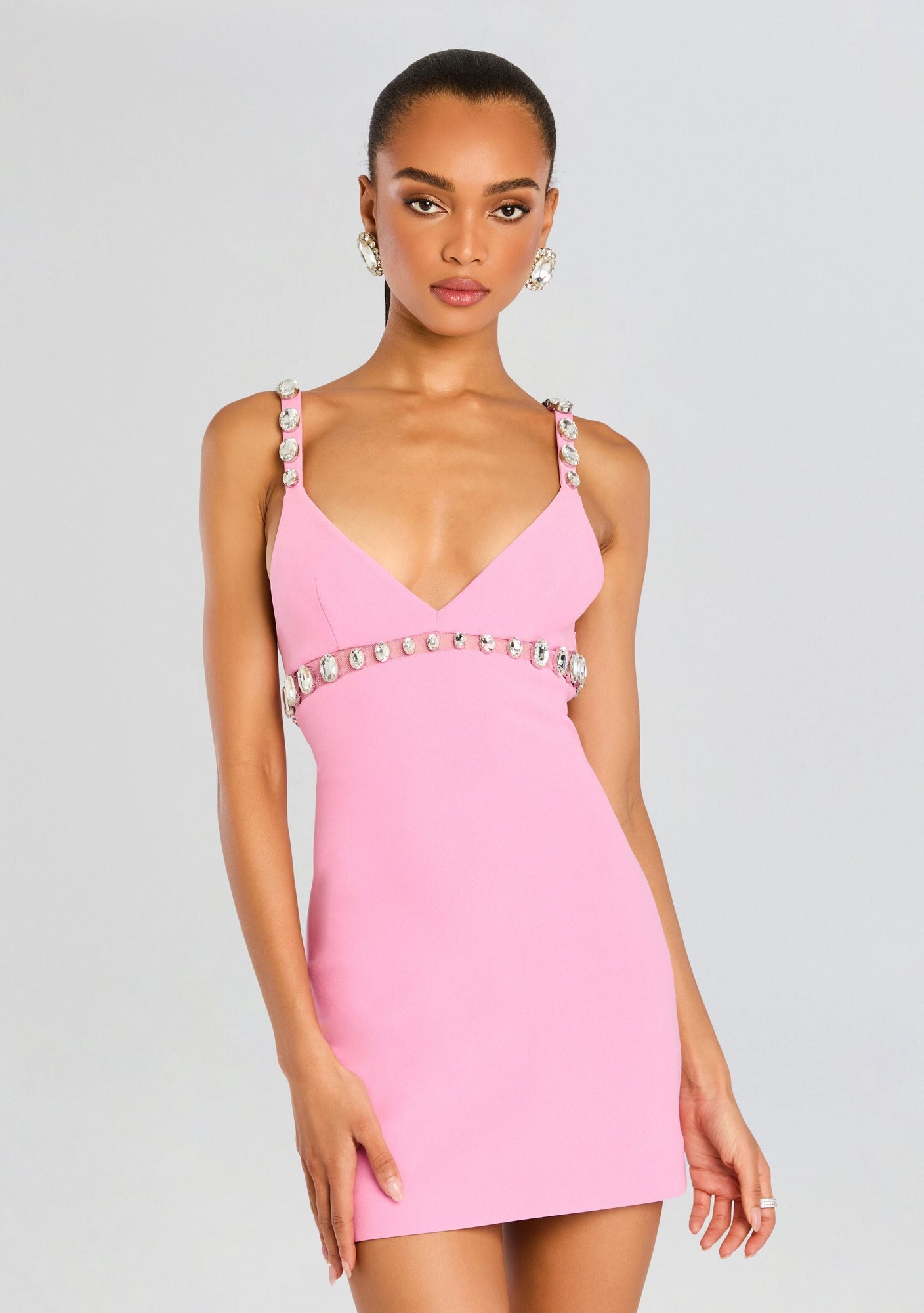 Polly Dress | Light Rose/Silver