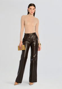 Chader Leather Pant | Dark Brown