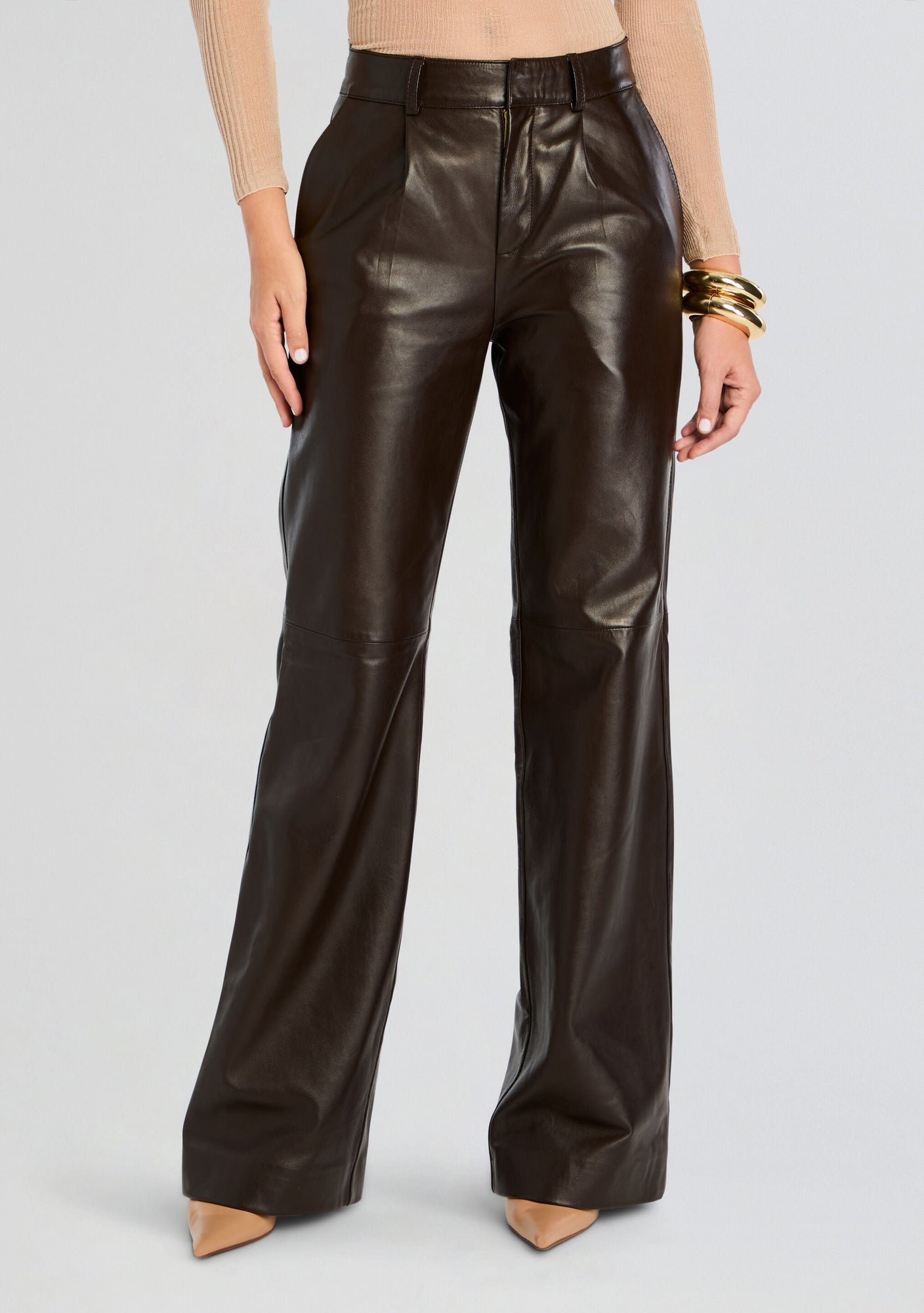 Chader Leather Pant | Dark Brown