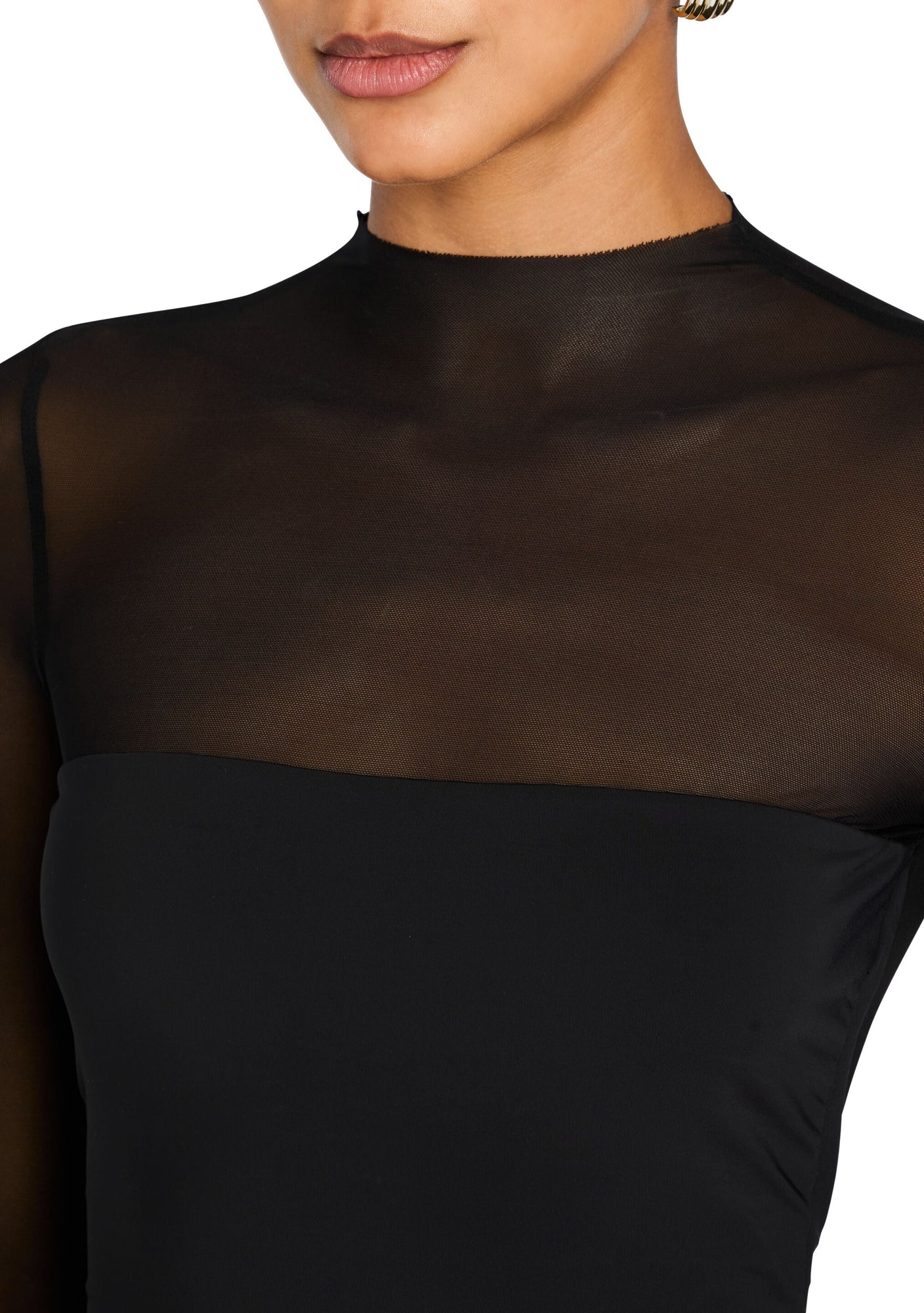 Womens | Brandi Mesh Bodysuit | Black