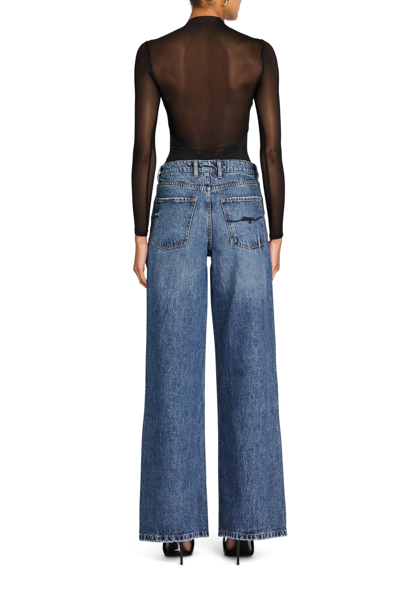 Womens | Brandi Mesh Bodysuit | Black