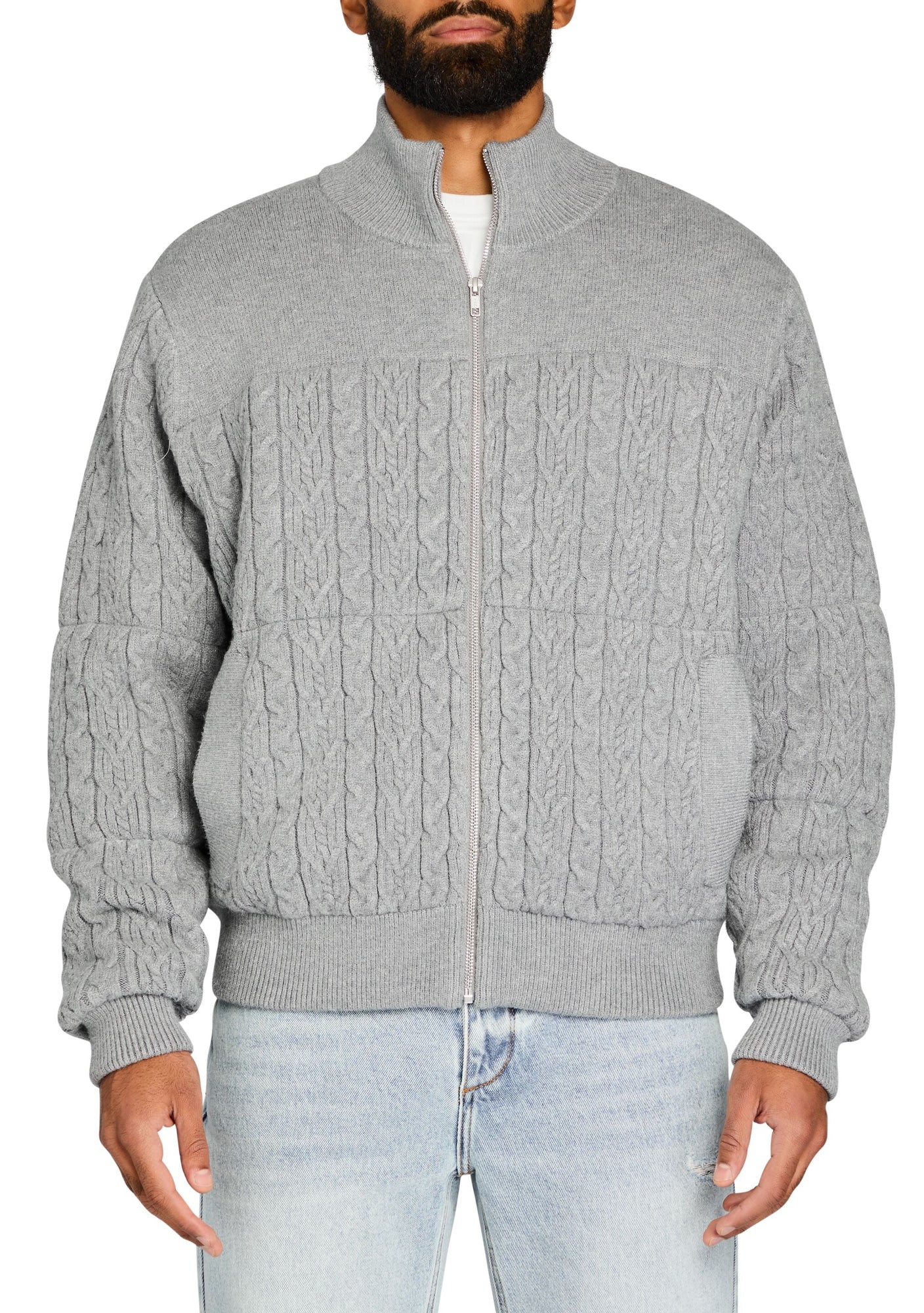 Unisex | Levi Knit Puffer | Heathered Grey