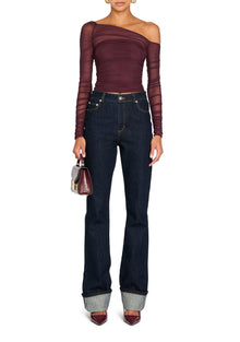 Womens | Shauna Mesh Top | Merlot