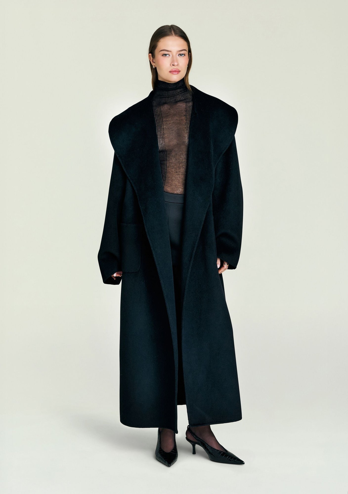 Women | Mavis Wool Coat | Black