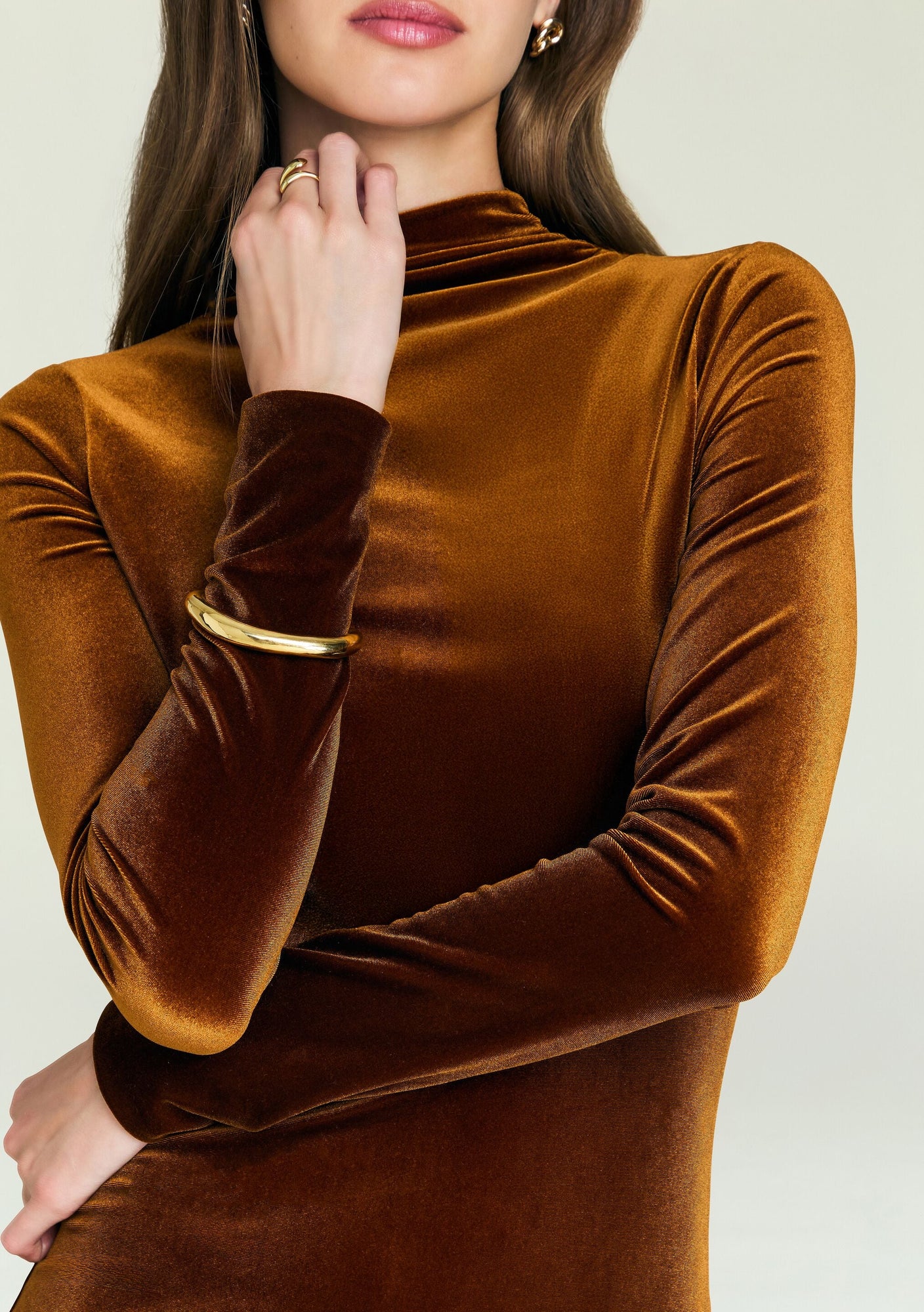 Women | Viola Velvet Maxi Dress | Marigold