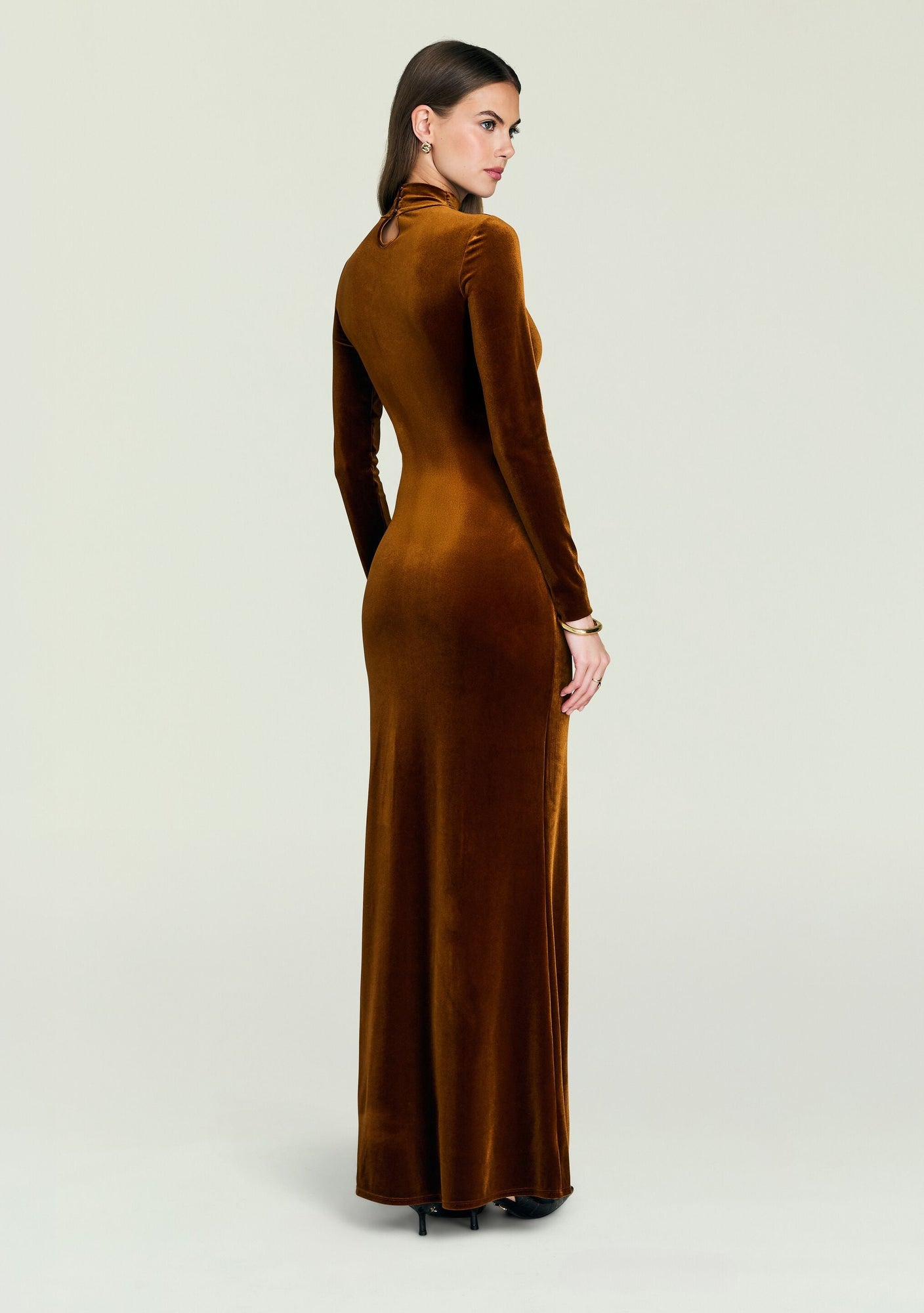 Women | Viola Velvet Maxi Dress | Marigold