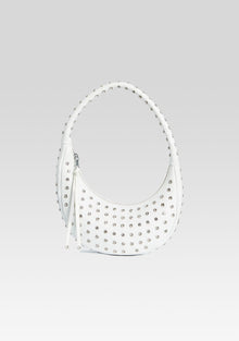 Elodie Medium Bag | White/Silver