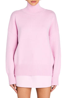 Womens | Elsa Turtleneck Sweater | Ballet Pink
