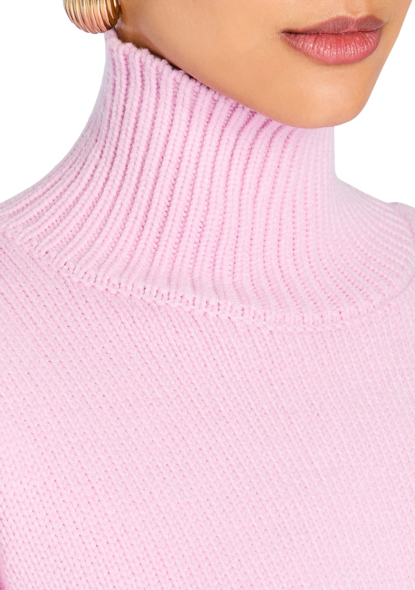 Womens | Elsa Turtleneck Sweater | Ballet Pink