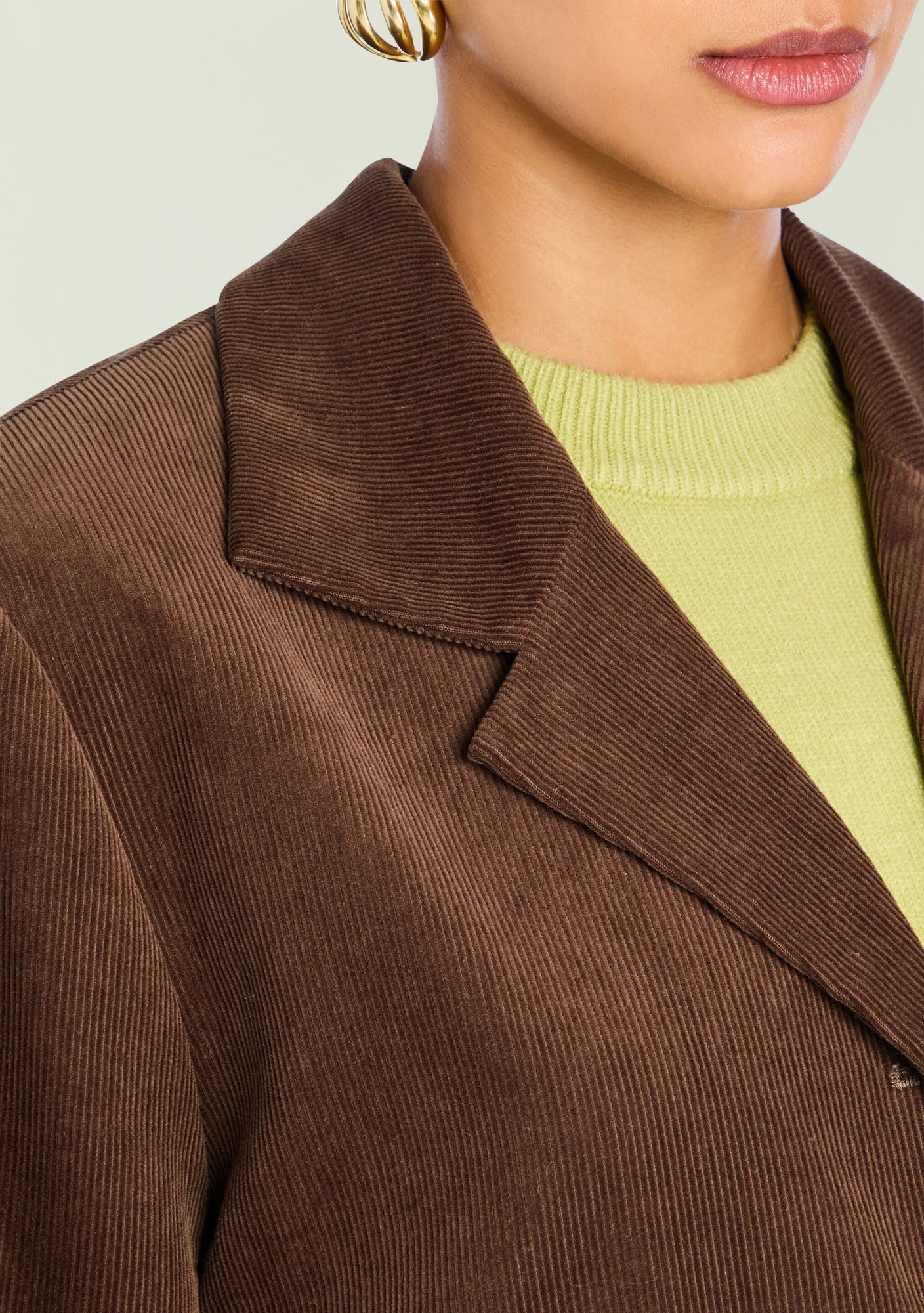 Women | Hera Corduroy Blazer | Slate Brown