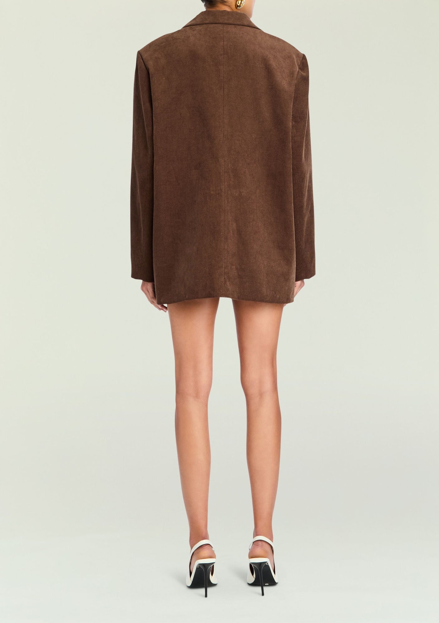 Women | Hera Corduroy Blazer | Slate Brown