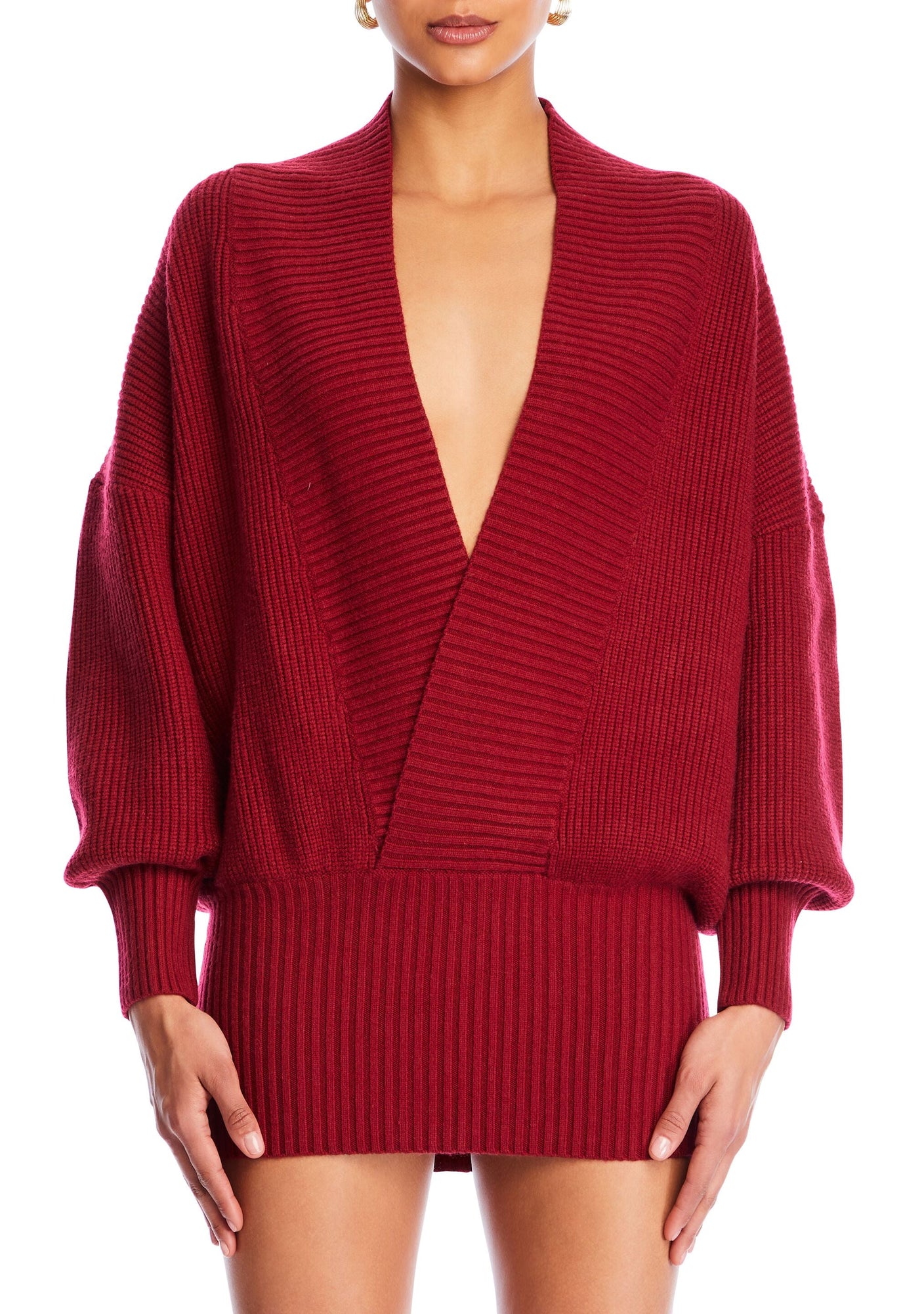 Womens | Neva Knit Sweater Dress | Ruby Red