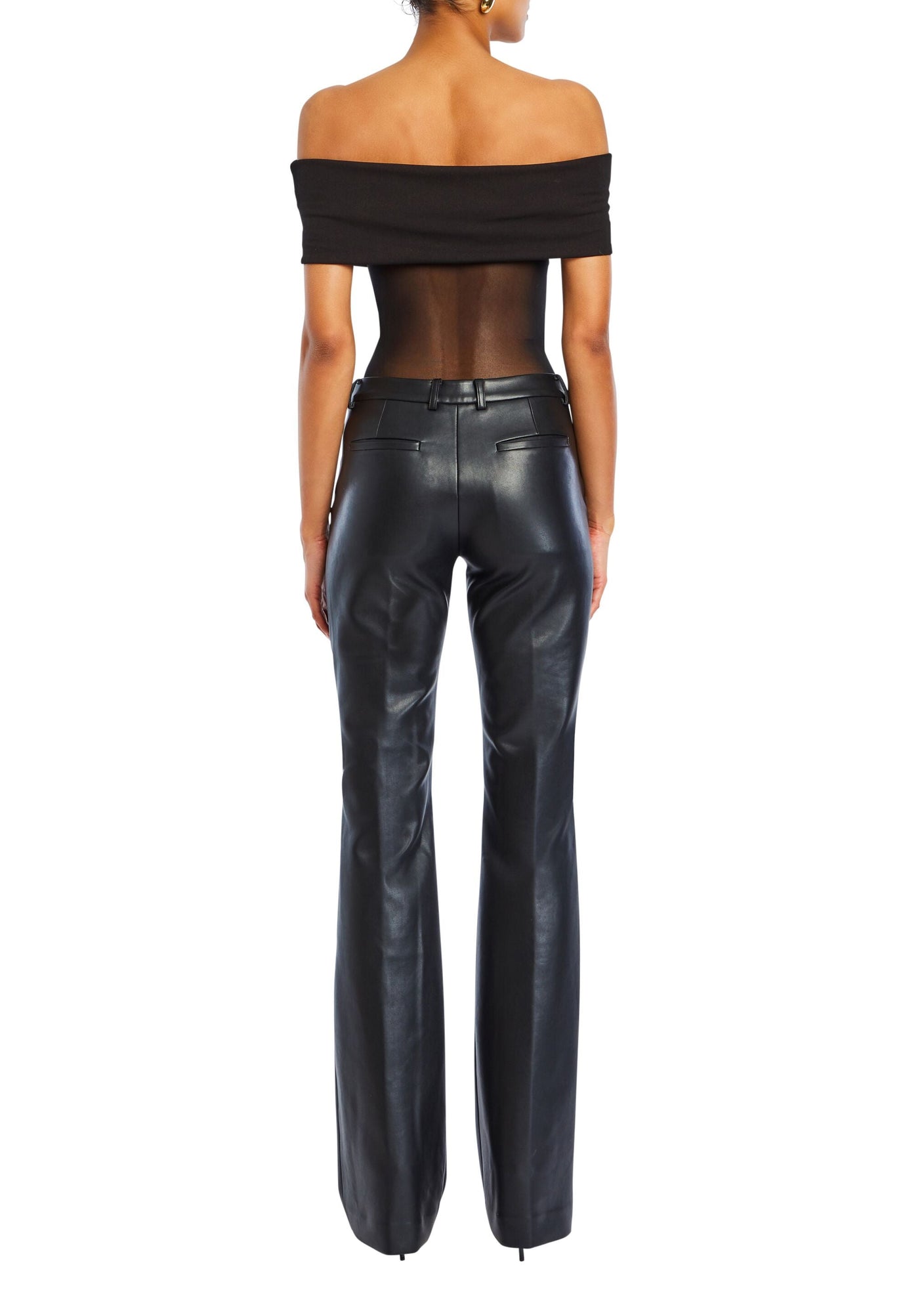 Womens | Ronja Vegan Leather Trouser | Black