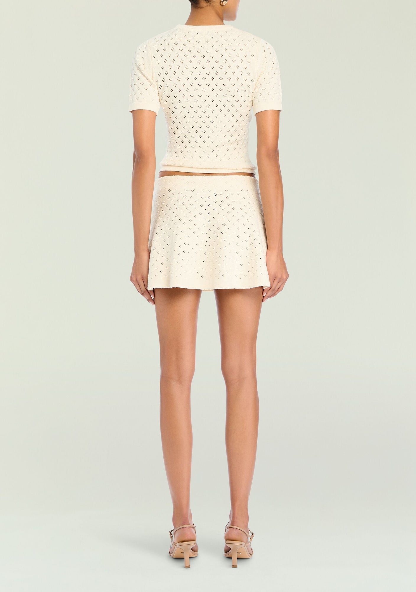 Women | Josie Pointelle Knit Top | Eggshell