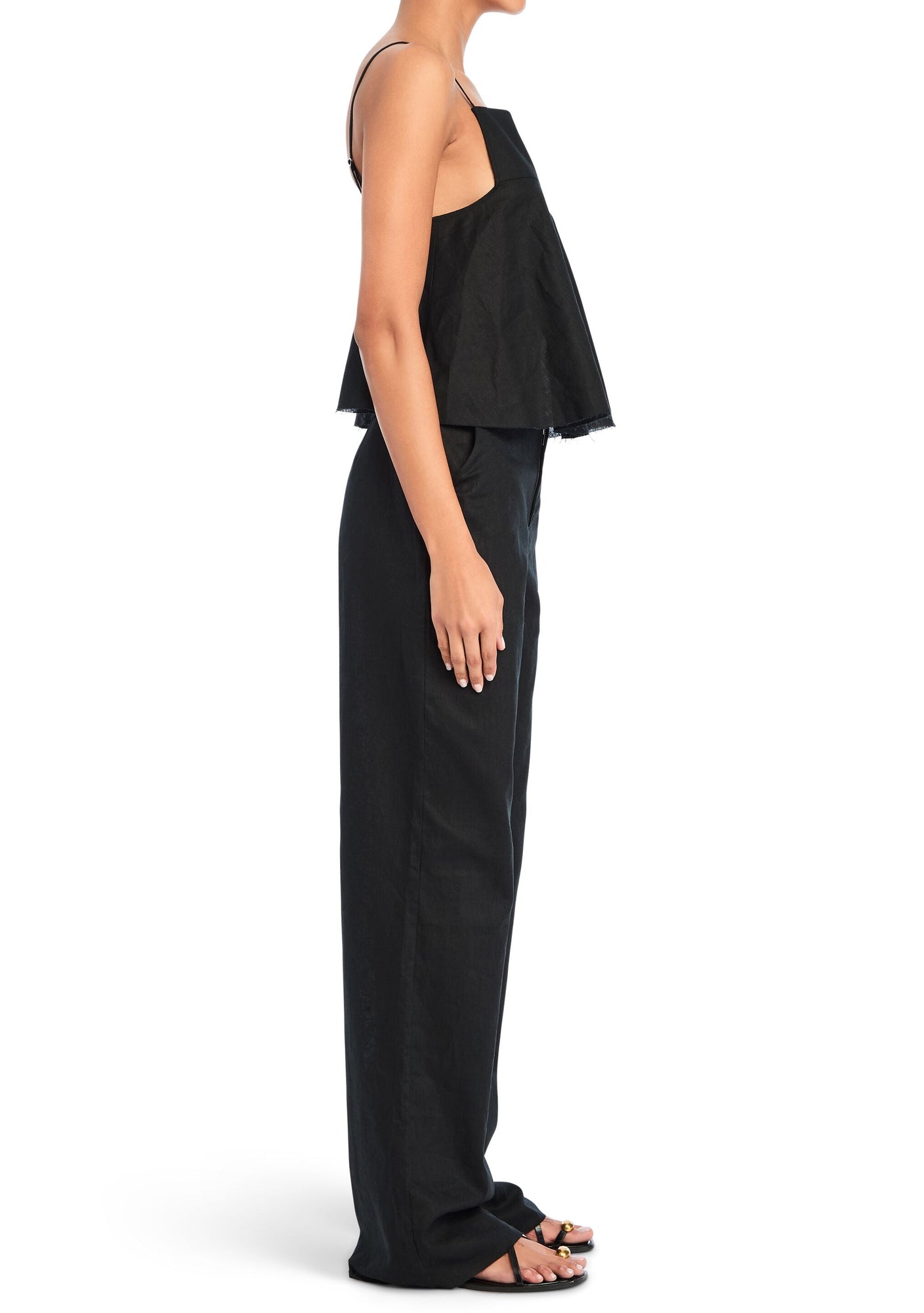Women | Leann Linen Pant | Black