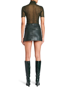 Womens | Paula Short Sleeve Sweater | Forest Green
