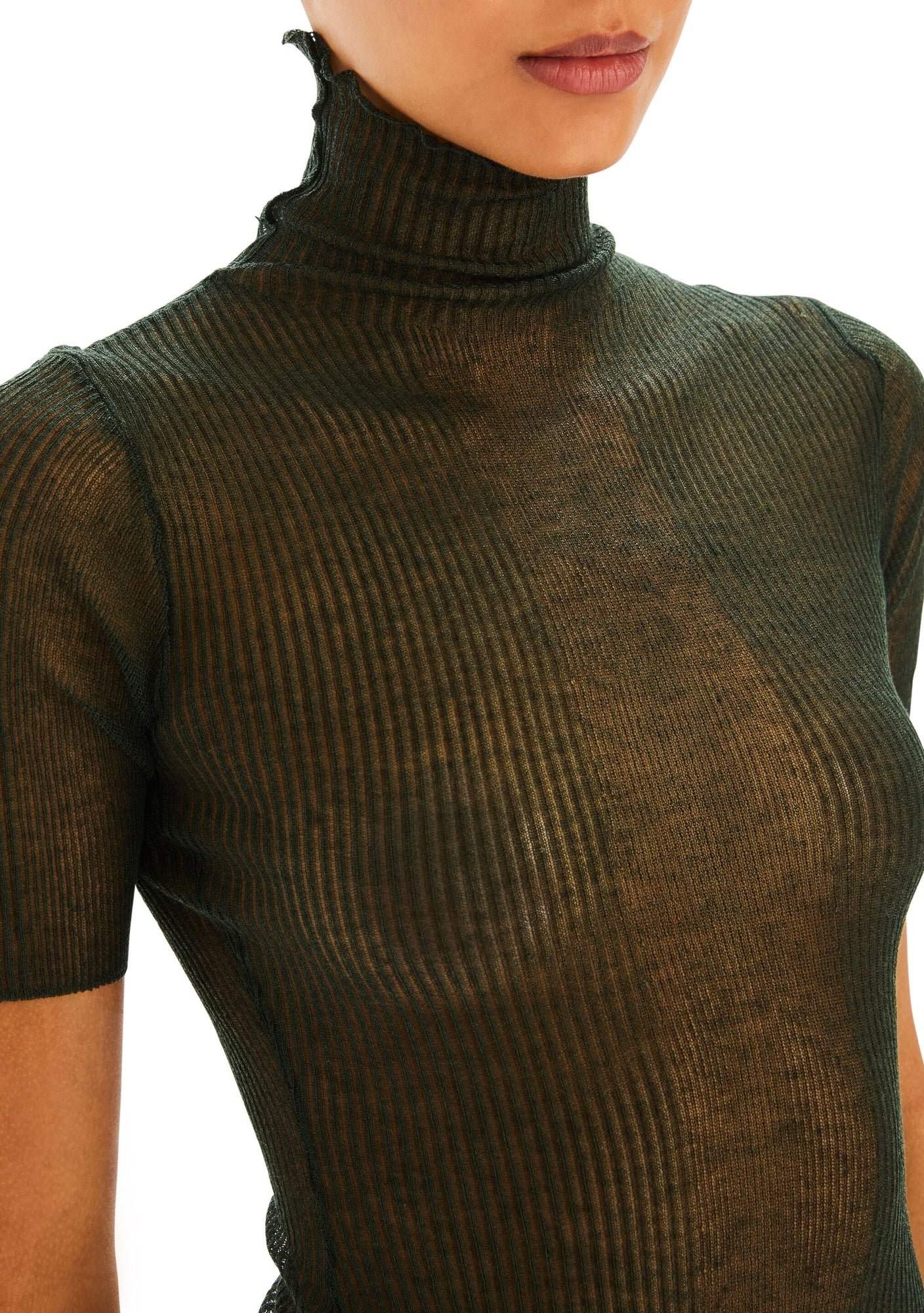 Womens | Paula Short Sleeve Sweater | Forest Green