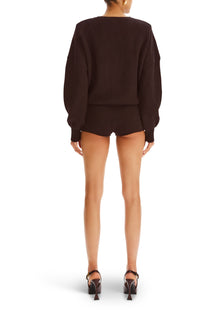 Womens | Sable Romper | Ash Brown