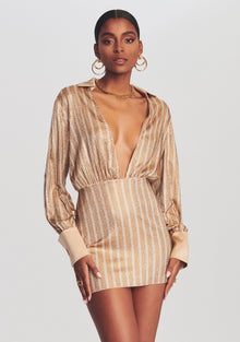 Oliver Embellished Dress (Version B) | Nude